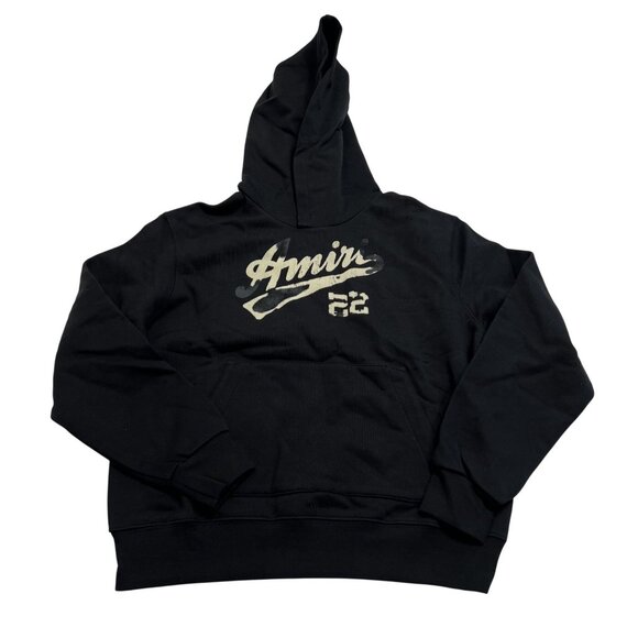 AMIRI Printed Cotton Hoodie in Black - Picture 1 of 3
